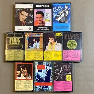 Elvis Presley Cassette Tape Collection 
( 10 Cassettes )